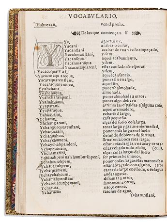 (MEXICAN IMPRINT--1559.) Maturino Gilberti. Vocabulario en lengua de Mechuacan